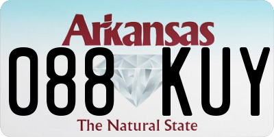 AR license plate 088KUY