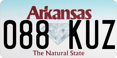 AR license plate 088KUZ