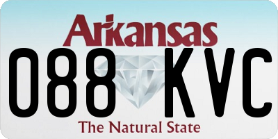 AR license plate 088KVC