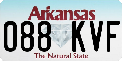 AR license plate 088KVF