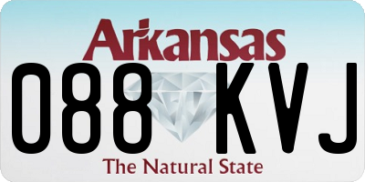 AR license plate 088KVJ