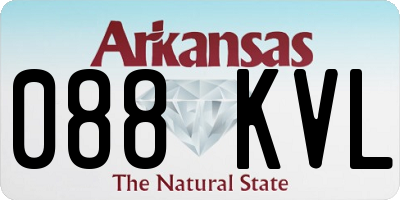AR license plate 088KVL