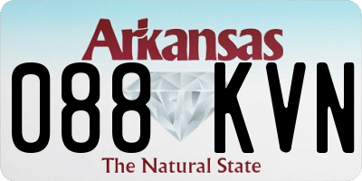 AR license plate 088KVN