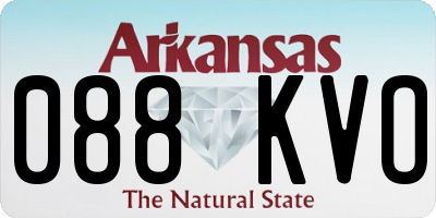 AR license plate 088KVO