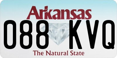 AR license plate 088KVQ