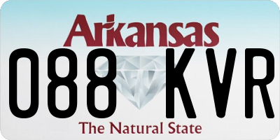 AR license plate 088KVR