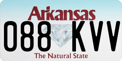 AR license plate 088KVV