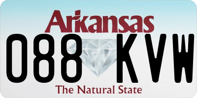 AR license plate 088KVW