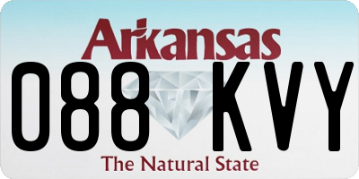 AR license plate 088KVY