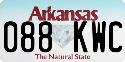 AR license plate 088KWC