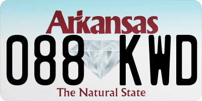 AR license plate 088KWD