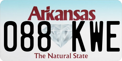 AR license plate 088KWE