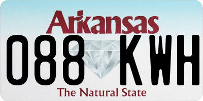 AR license plate 088KWH