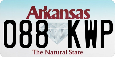 AR license plate 088KWP