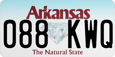 AR license plate 088KWQ