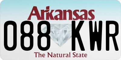 AR license plate 088KWR