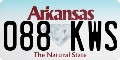 AR license plate 088KWS