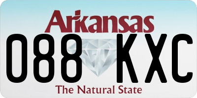 AR license plate 088KXC