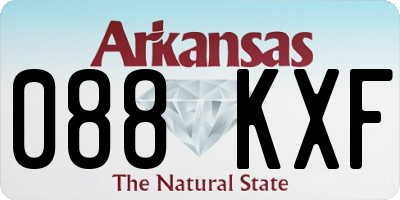AR license plate 088KXF