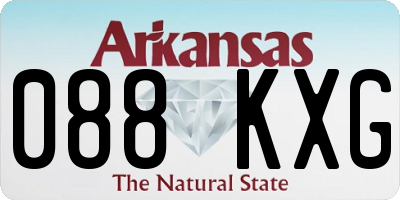 AR license plate 088KXG