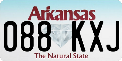AR license plate 088KXJ