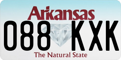 AR license plate 088KXK