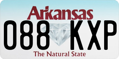 AR license plate 088KXP