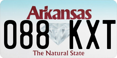 AR license plate 088KXT