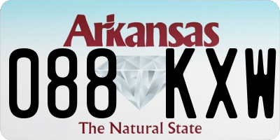 AR license plate 088KXW
