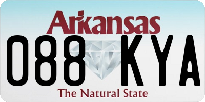 AR license plate 088KYA