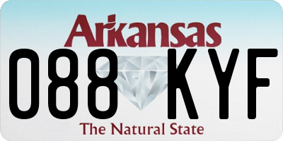 AR license plate 088KYF