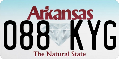 AR license plate 088KYG