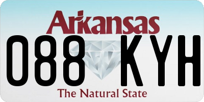 AR license plate 088KYH