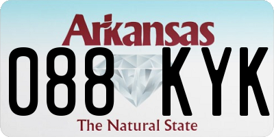 AR license plate 088KYK