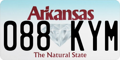 AR license plate 088KYM