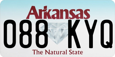 AR license plate 088KYQ