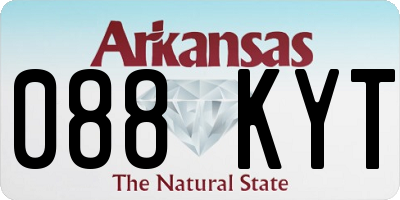 AR license plate 088KYT