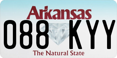 AR license plate 088KYY