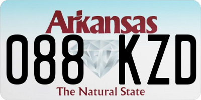 AR license plate 088KZD