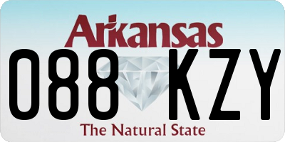 AR license plate 088KZY