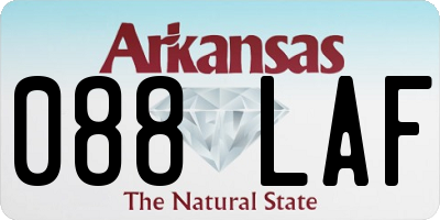 AR license plate 088LAF