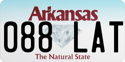 AR license plate 088LAT
