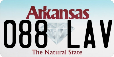 AR license plate 088LAV