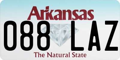 AR license plate 088LAZ