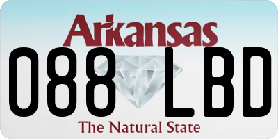 AR license plate 088LBD