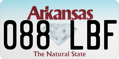 AR license plate 088LBF