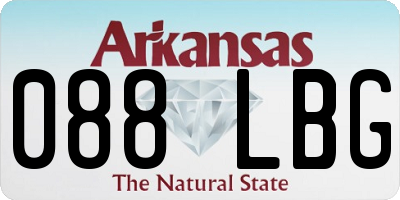 AR license plate 088LBG