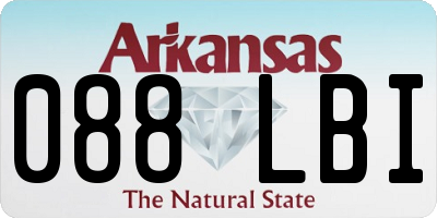 AR license plate 088LBI