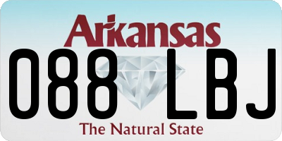 AR license plate 088LBJ