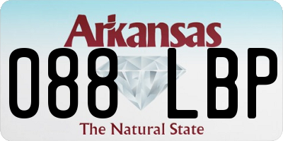 AR license plate 088LBP
